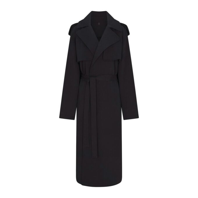 BOYFRIEND FLEECE OVERSIZED TRENCH COAT