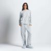 BOYFRIEND LONG SLEEVE T-SHIRT AND LOOSE PANT SET