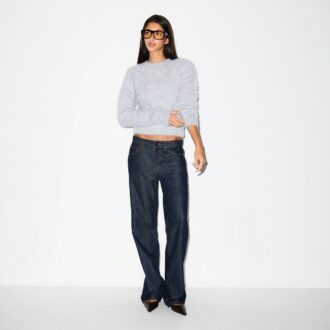 BRUSHED ALPACA CREWNECK SWEATER