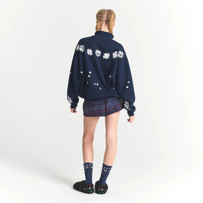 CACTUS PLANT FLEA MARKET X SKIMS COTTON FLEECE OVERSIZED QUARTER ZIP CACTUS PLANT FLEA MARKET X SKIMS COTTON FLEECE OVERSIZED QUARTER ZIP