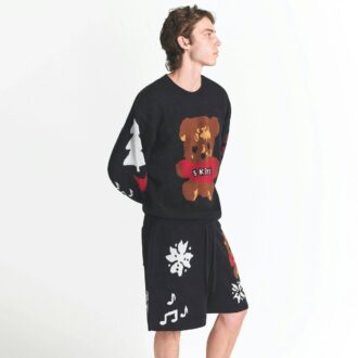 CACTUS PLANT FLEA MARKET X SKIMS COTTON KNIT MENS INTARSIA SHORT