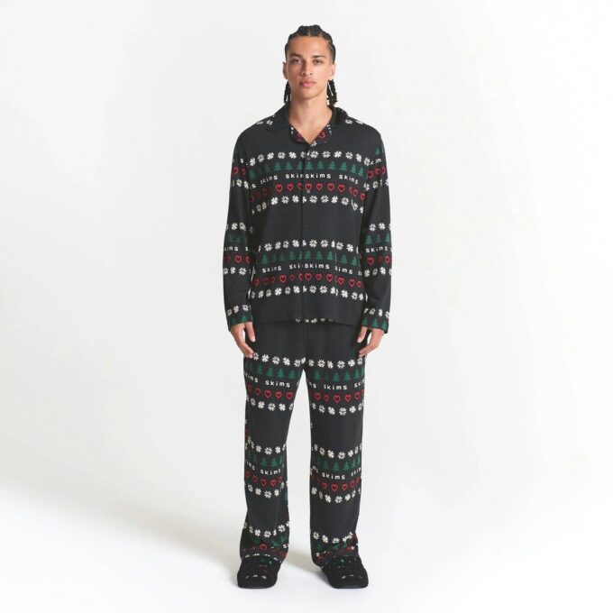 CACTUS PLANT FLEA MARKET X SKIMS JERSEY SLEEP MENS SET