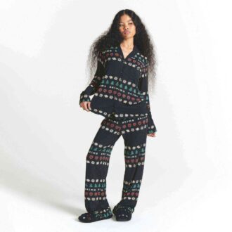 CACTUS PLANT FLEA MARKET X SKIMS SKIMS SLEEP LONG SLEEVE BUTTON UP SET