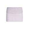 COTTON FLEECE FOLDOVER MINI SKIRT