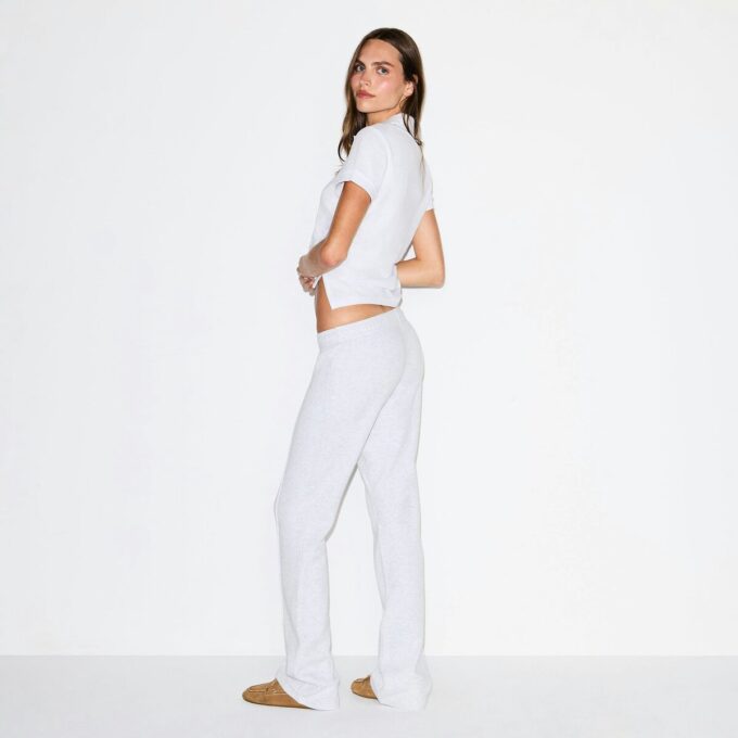COTTON FLEECE LOW RISE SLIM PANT COTTON FLEECE LOW RISE SLIM PANT