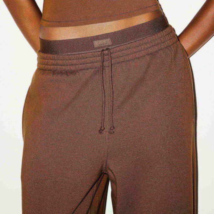 COTTON FLEECE OVERSIZED DOUBLE WAISTBAND PANT COTTON FLEECE OVERSIZED DOUBLE WAISTBAND PANT