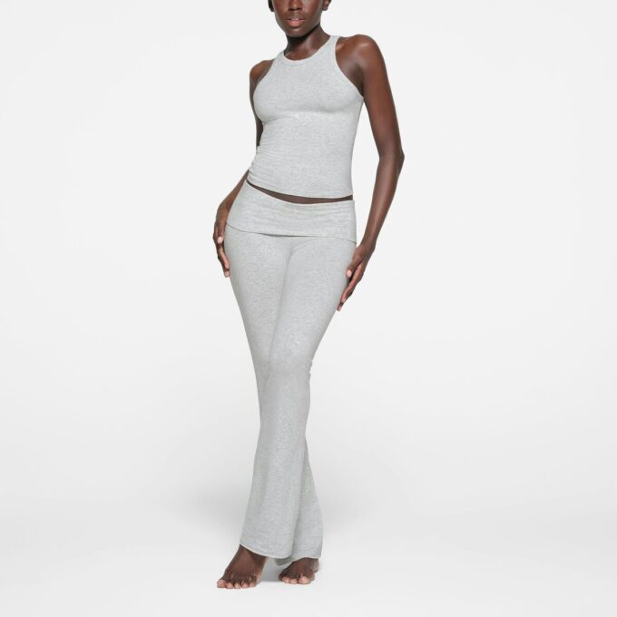 COTTON JERSEY CREW NECK TANK