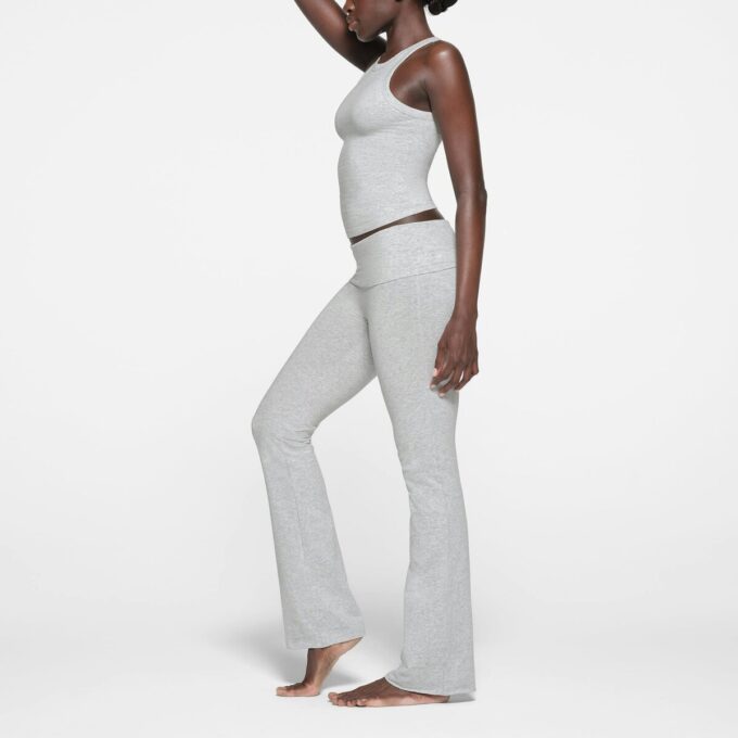 COTTON JERSEY CREW NECK TANK