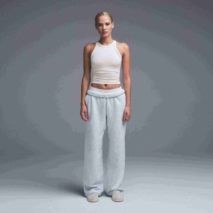 COTTON JERSEY CREW NECK TANK