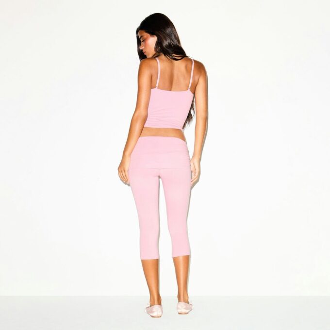 COTTON JERSEY FOLDOVER CAPRI COTTON JERSEY FOLDOVER CAPRI