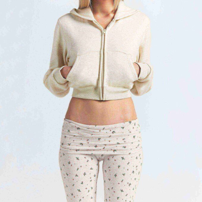 COTTON JERSEY FOLDOVER PANT COTTON JERSEY FOLDOVER PANT