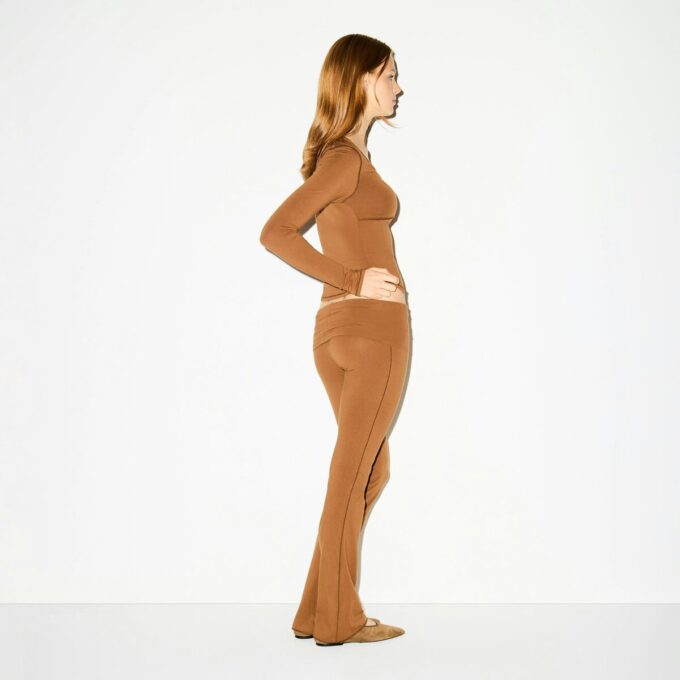 COTTON JERSEY FOLDOVER PANT