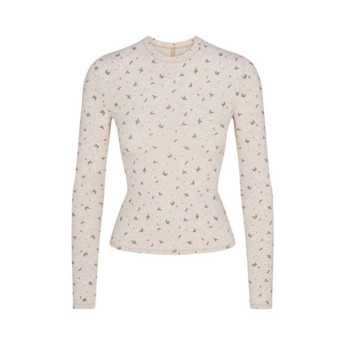 COTTON JERSEY LONG SLEEVE T-SHIRT