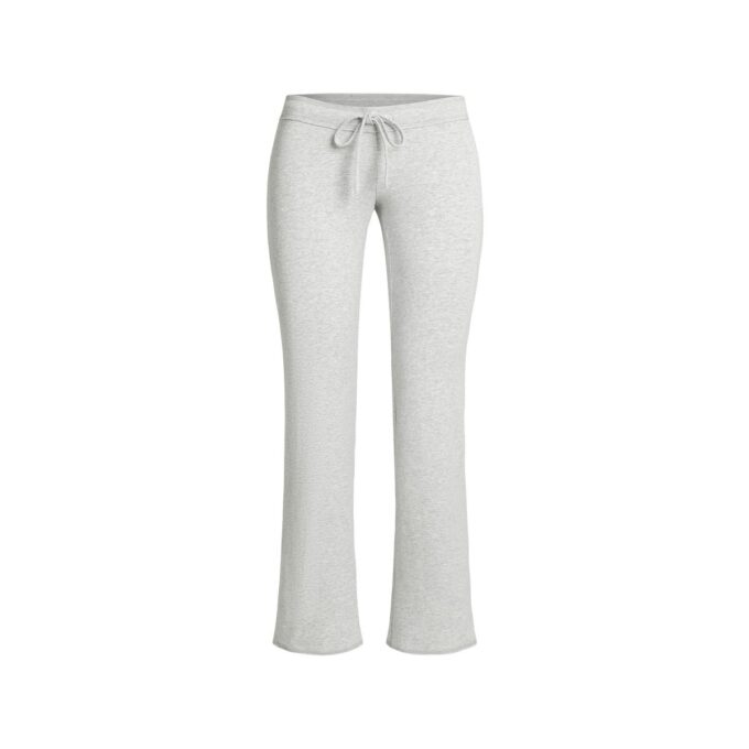 COTTON JERSEY LOW RISE CROP PANT