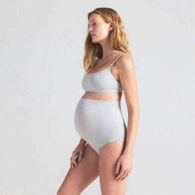 COTTON JERSEY MATERNITY HIGH-WAISTED BRIEF COTTON JERSEY MATERNITY HIGH-WAISTED BRIEF