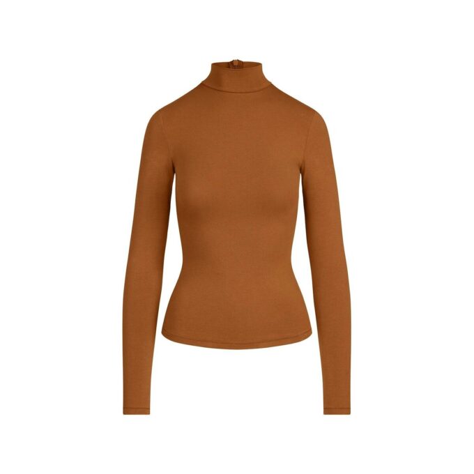 COTTON JERSEY TURTLENECK