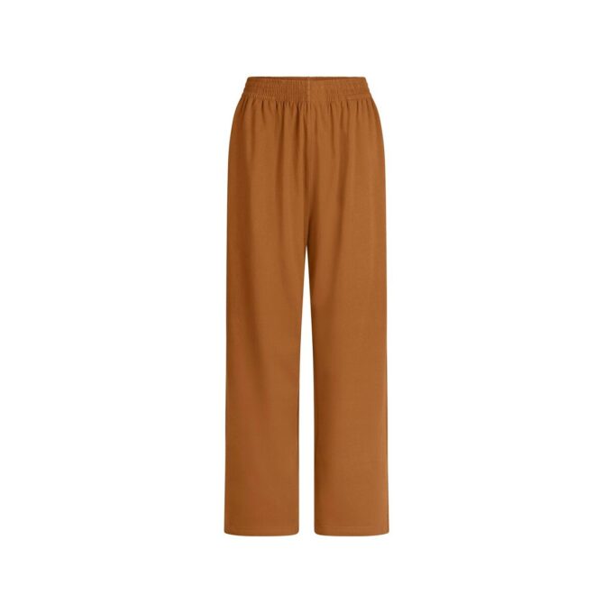 COTTON JERSEY WIDE LEG PANT
