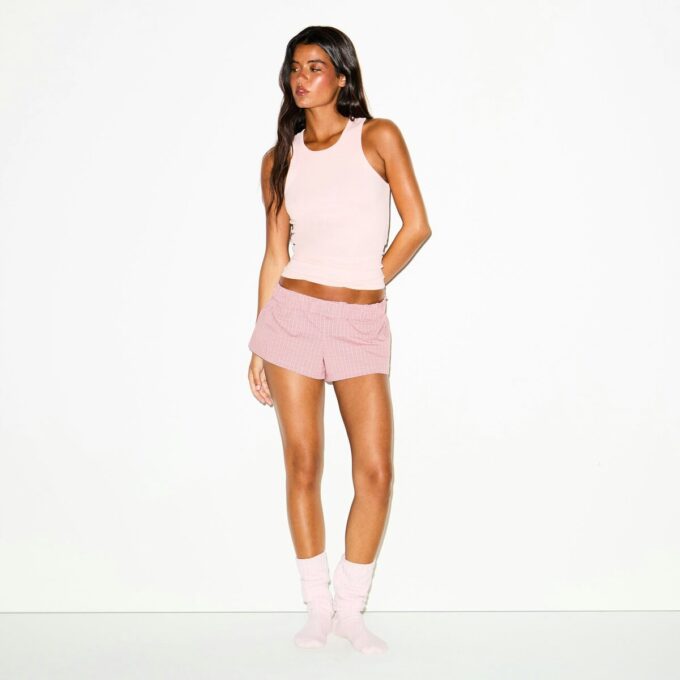 COTTON POPLIN BOXER SLEEP SET