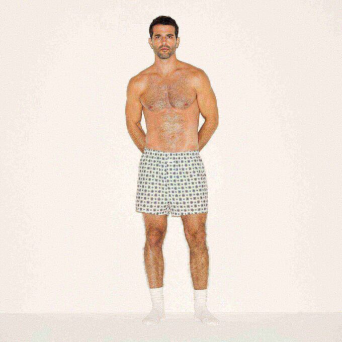 COTTON POPLIN MENS BOXER