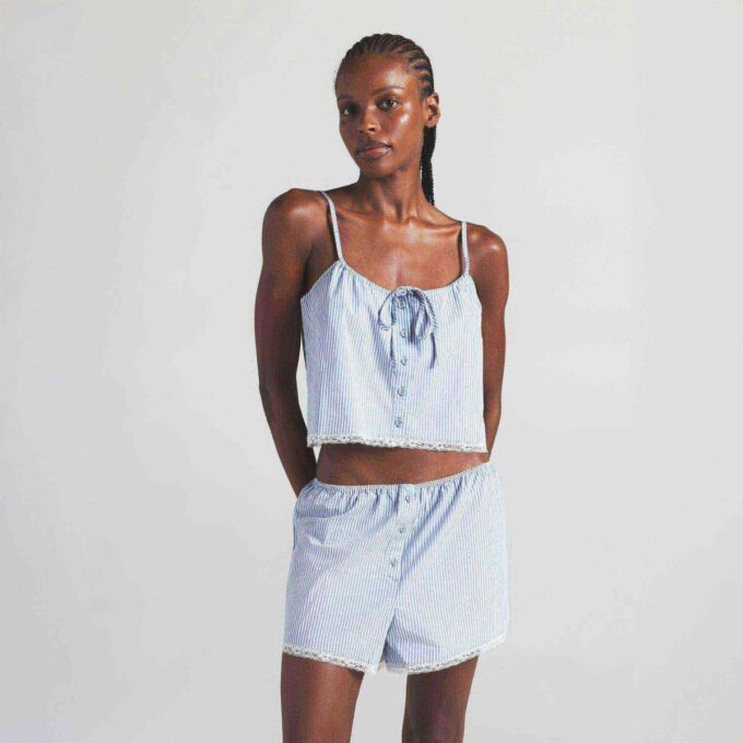 COTTON POPLIN SLEEP CAMI