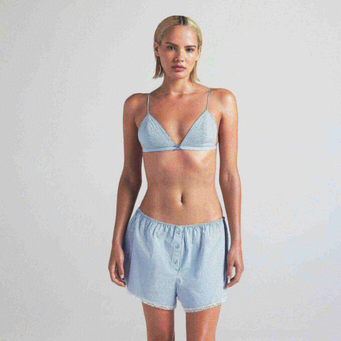 COTTON POPLIN SLEEP SHORT