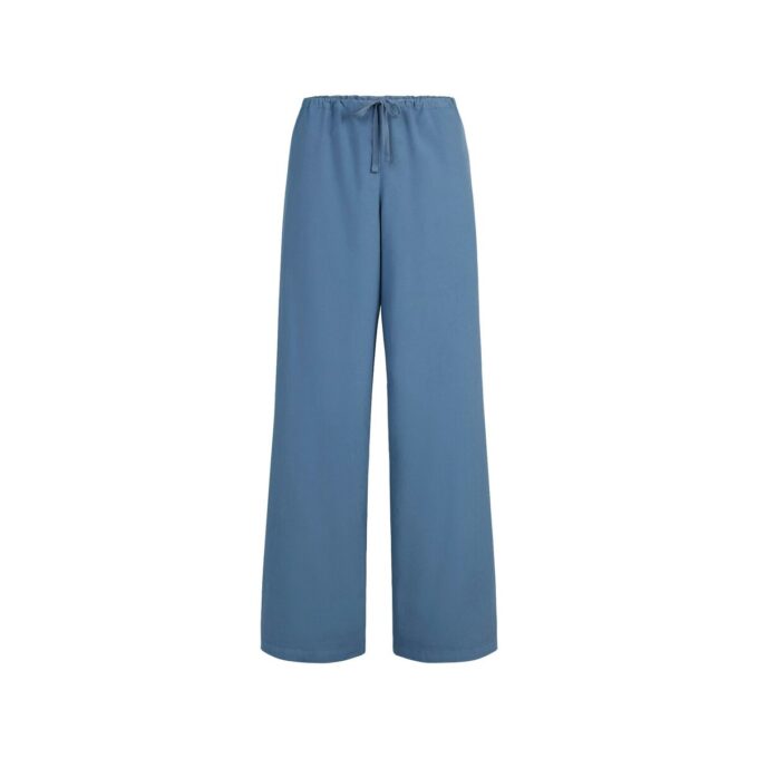 COTTON POPLIN STRAIGHT LEG PANT