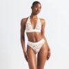COTTON RIB HALTER BRALETTE COTTON RIB HALTER BRALETTE