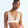 COTTON RIB PLUNGE BRALETTE COTTON RIB PLUNGE BRALETTE