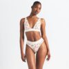 COTTON RIB PLUNGE BRALETTE COTTON RIB PLUNGE BRALETTE
