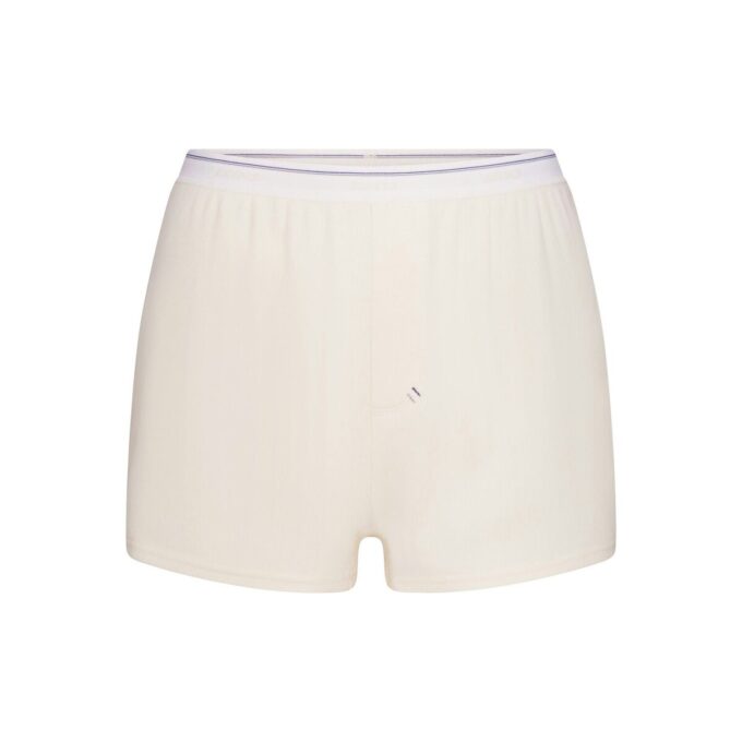 COTTON RIB SCOOP TANK AND SHORT SET