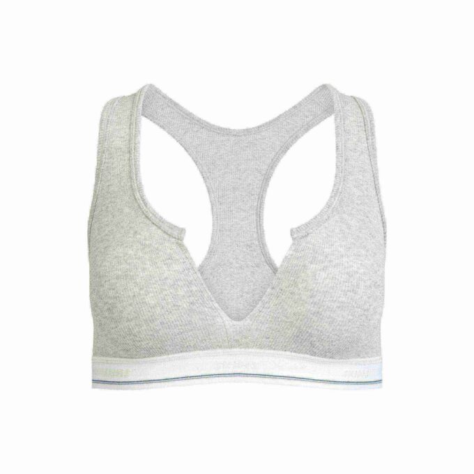 COTTON RIB SPLIT NECK BRALETTE COTTON RIB SPLIT NECK BRALETTE