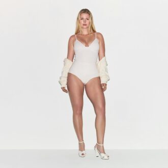 COTTON SHAPEWEAR THONG BODYSUIT