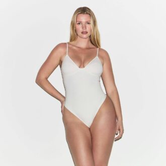 COTTON SHAPEWEAR THONG BODYSUIT