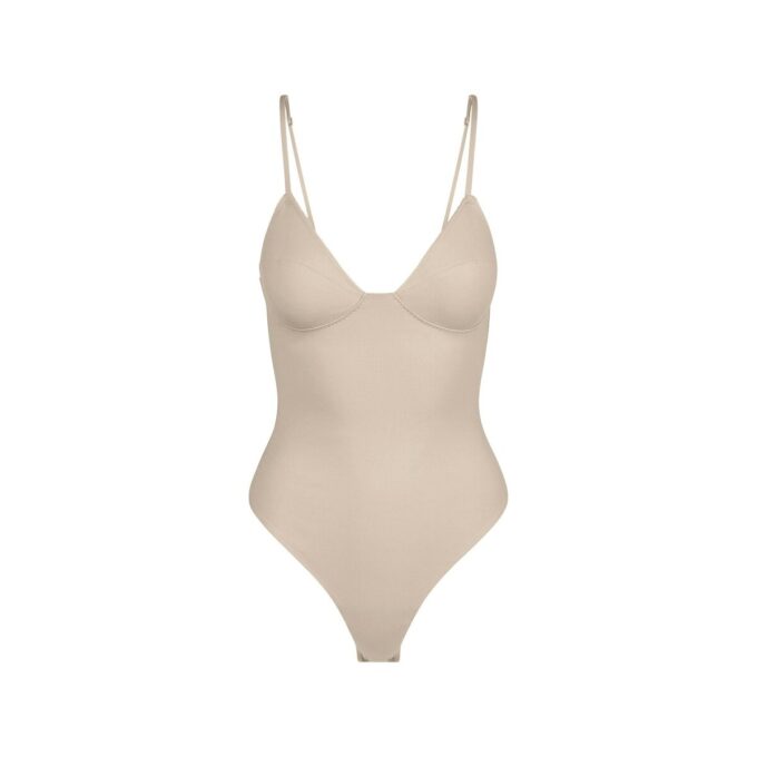 COTTON SHAPEWEAR THONG BODYSUIT