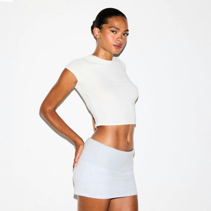 DROP NEEDLE POINTELLE BABY TEE