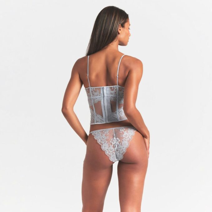 EMBROIDERED LINGERIE UNLINED CORSET EMBROIDERED LINGERIE UNLINED CORSET