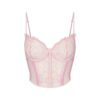 EMBROIDERED TULLE CROPPED CORSET EMBROIDERED TULLE CROPPED CORSET