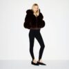 FAUX FUR ZIP UP JACKET FAUX FUR ZIP UP JACKET
