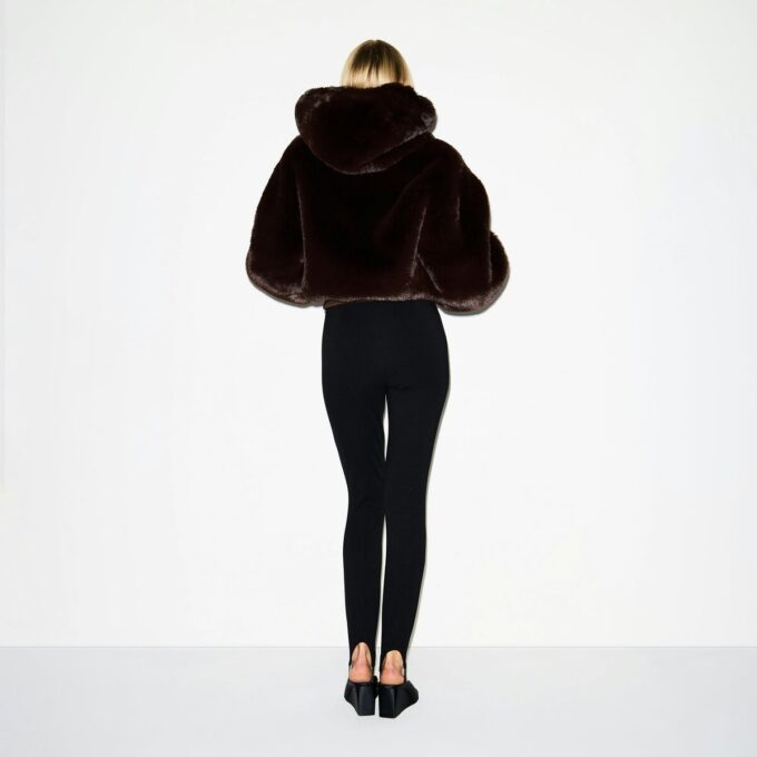 FAUX FUR ZIP UP JACKET FAUX FUR ZIP UP JACKET