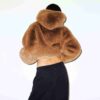 FAUX FUR ZIP UP JACKET FAUX FUR ZIP UP JACKET