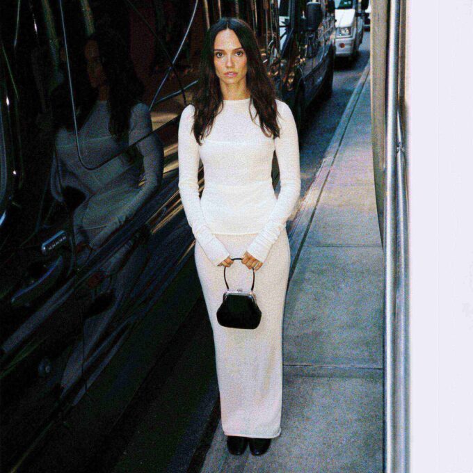 FEATHERWEIGHT CASHMERE LONG SKIRT