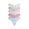 FITS EVERYBODY LACE DIPPED THONG 5-PACK