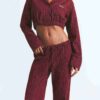 HEAVY FLANNEL CROPPED SLEEP SET HEAVY FLANNEL CROPPED SLEEP SET