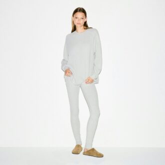 HEAVY WAFFLE OVERSIZED CREWNECK