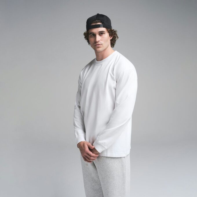 HEAVYWEIGHT COTTON MENS RELAXED LONG SLEEVE T-SHIRT HEAVYWEIGHT COTTON MENS RELAXED LONG SLEEVE T-SHIRT