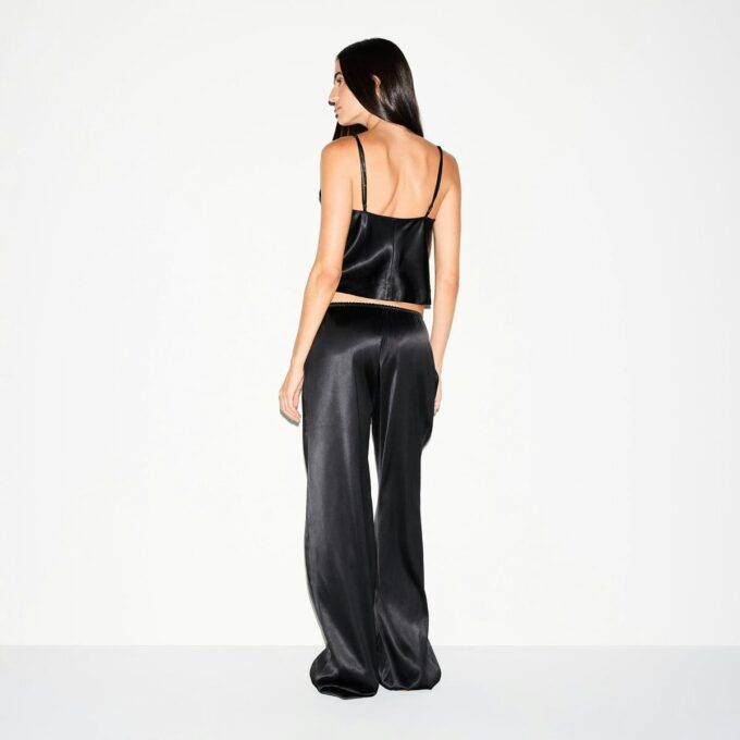 HEAVYWEIGHT SATIN WIDE LEG PANT HEAVYWEIGHT SATIN WIDE LEG PANT