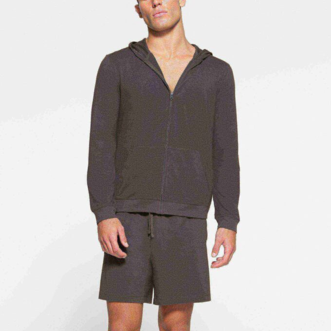 JERSEY LOUNGE MENS ZIP UP HOODIE