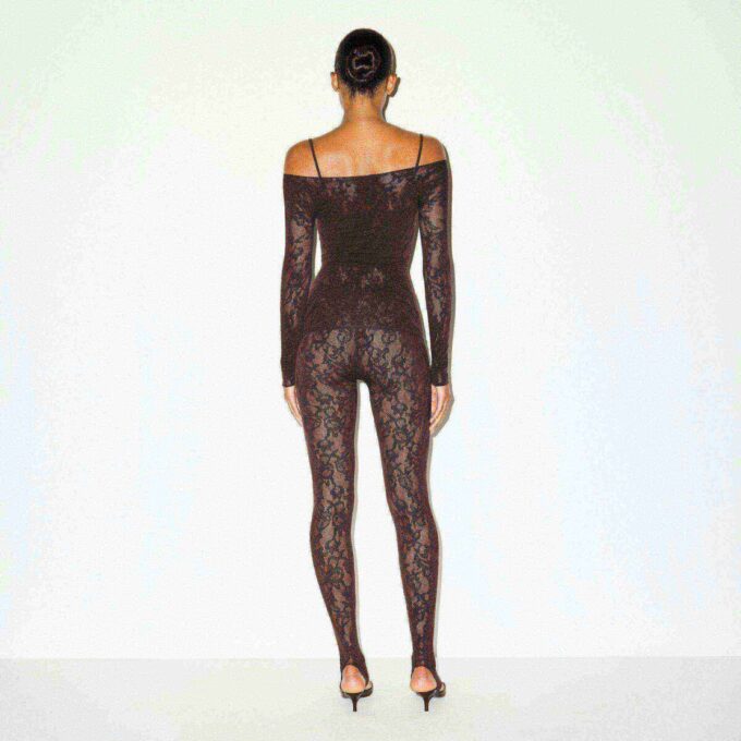 KNIT LACE BOATNECK TOP KNIT LACE BOATNECK TOP