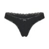 LIGHTWEIGHT COTTON LACE THONG
