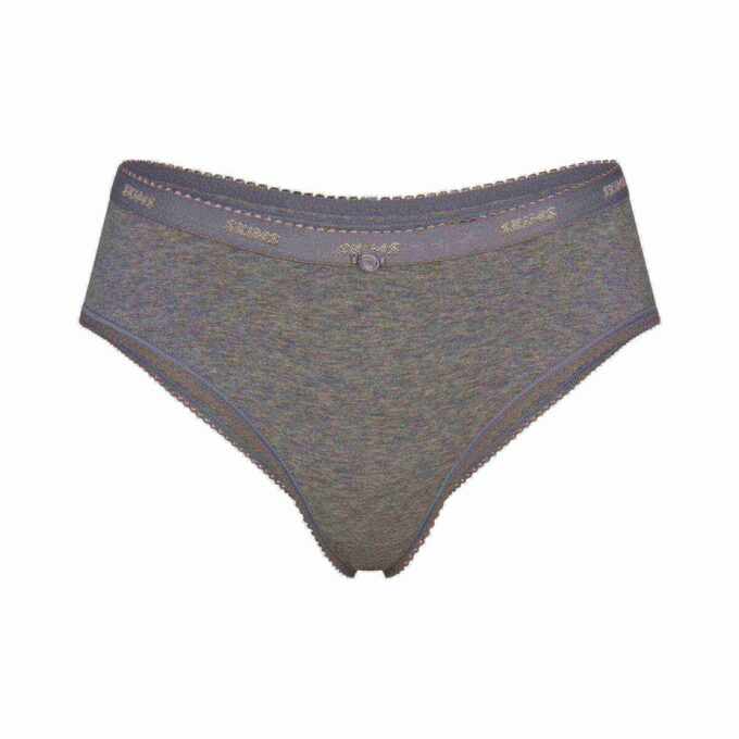 LIGHTWEIGHT COTTON LOGO PICOT HIPSTER